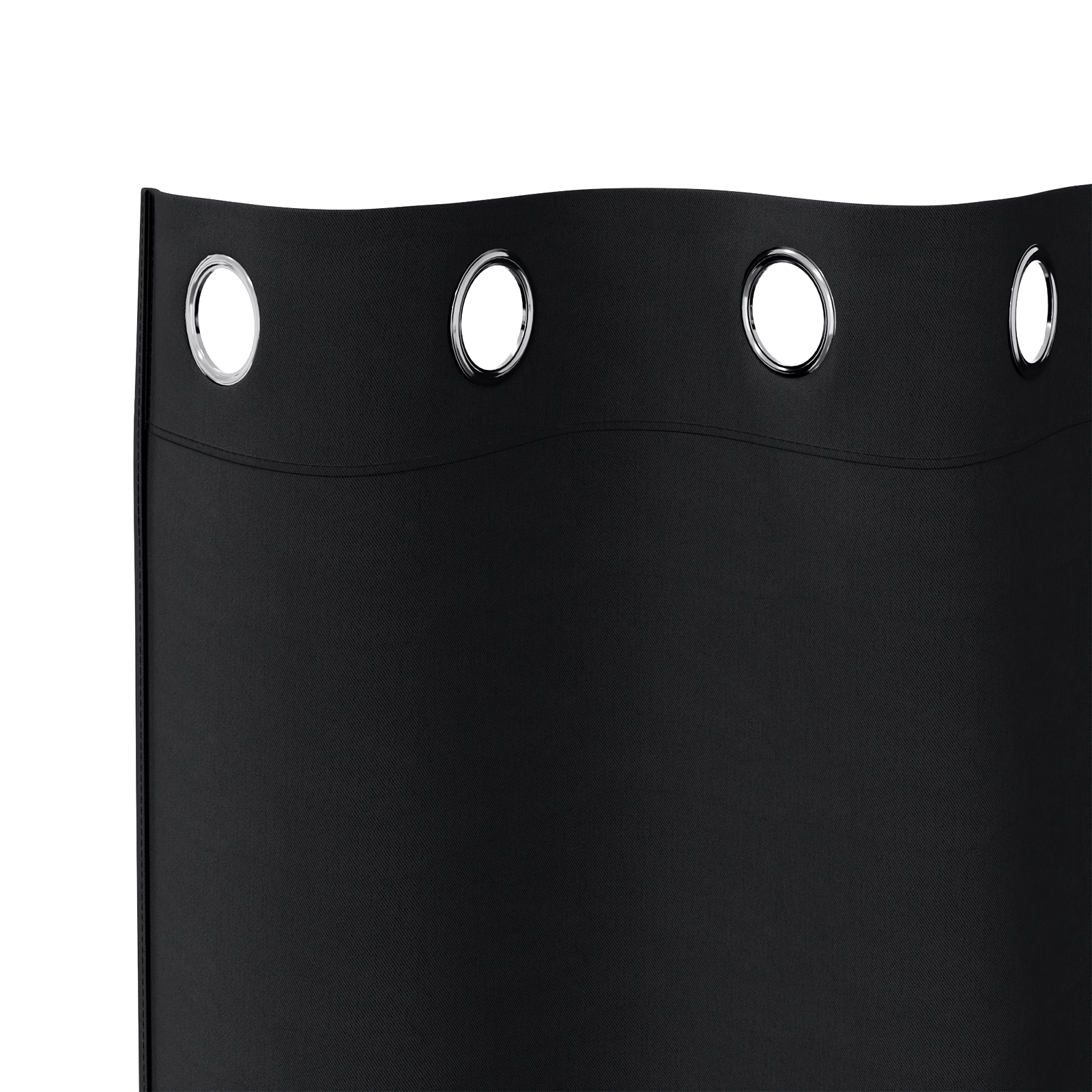 vidaXL Perdele cu perdele 2 pcs Negru 245 x 140 cm Poliester