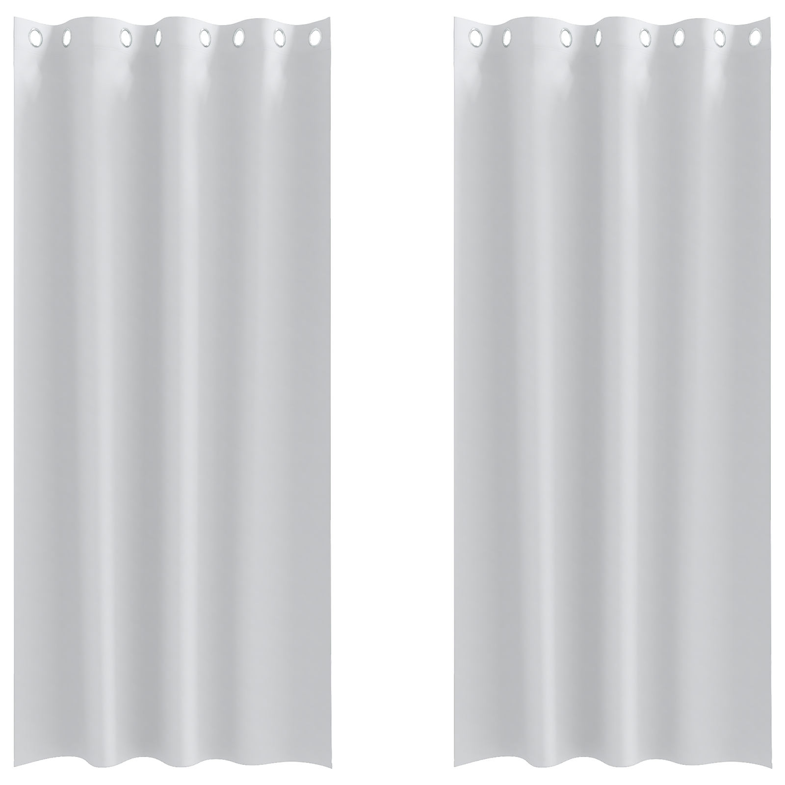 vidaXL Perdele cu perdele 2 pcs Gri deschis 245 x 140 cm Poliester