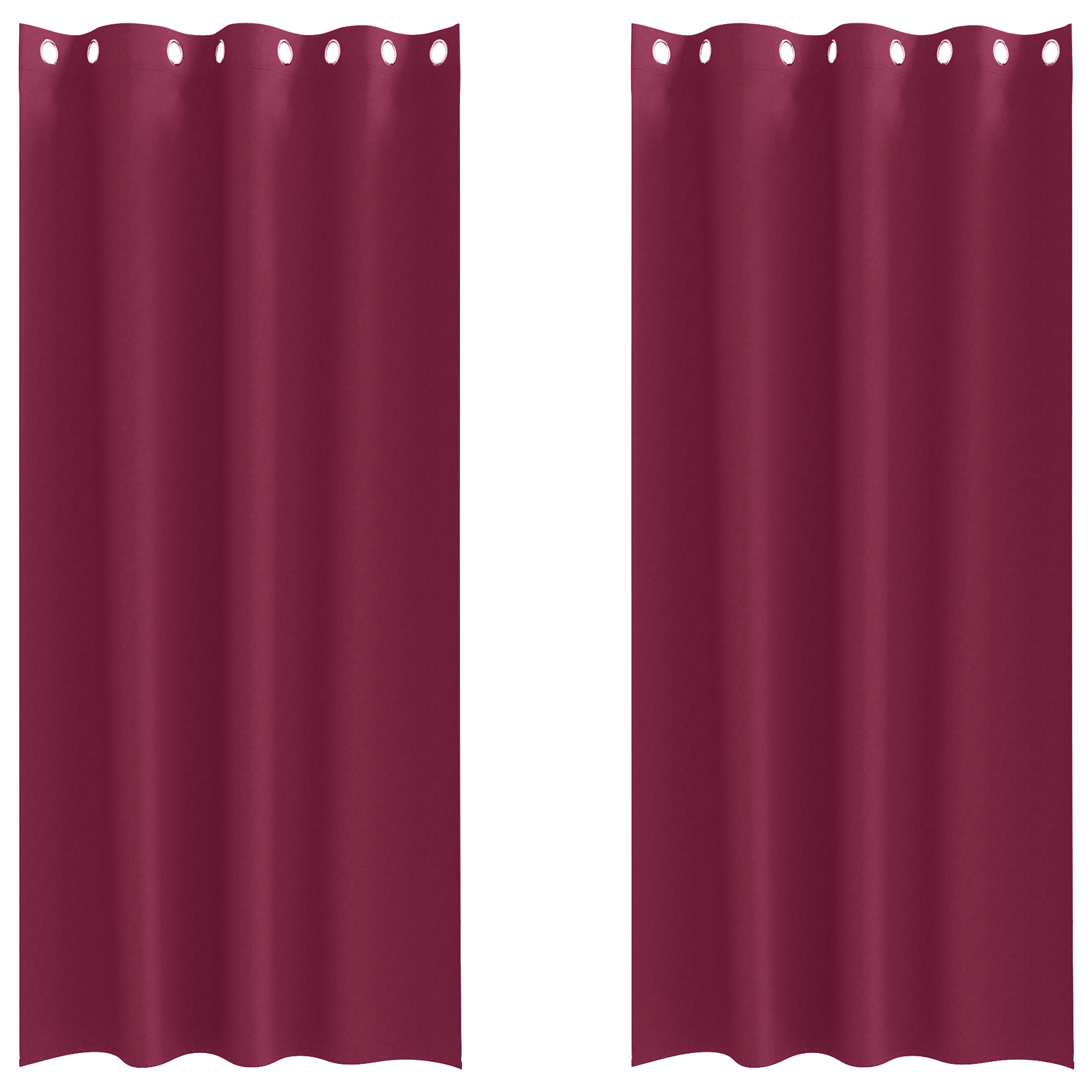 vidaXL Perdele cu perdele 2 pcs Roșu Vin 245 x 140 cm Poliester vidaXL Perdele cu perdele 2 pcs Roșu Vin 245 x 140 cm Poliester