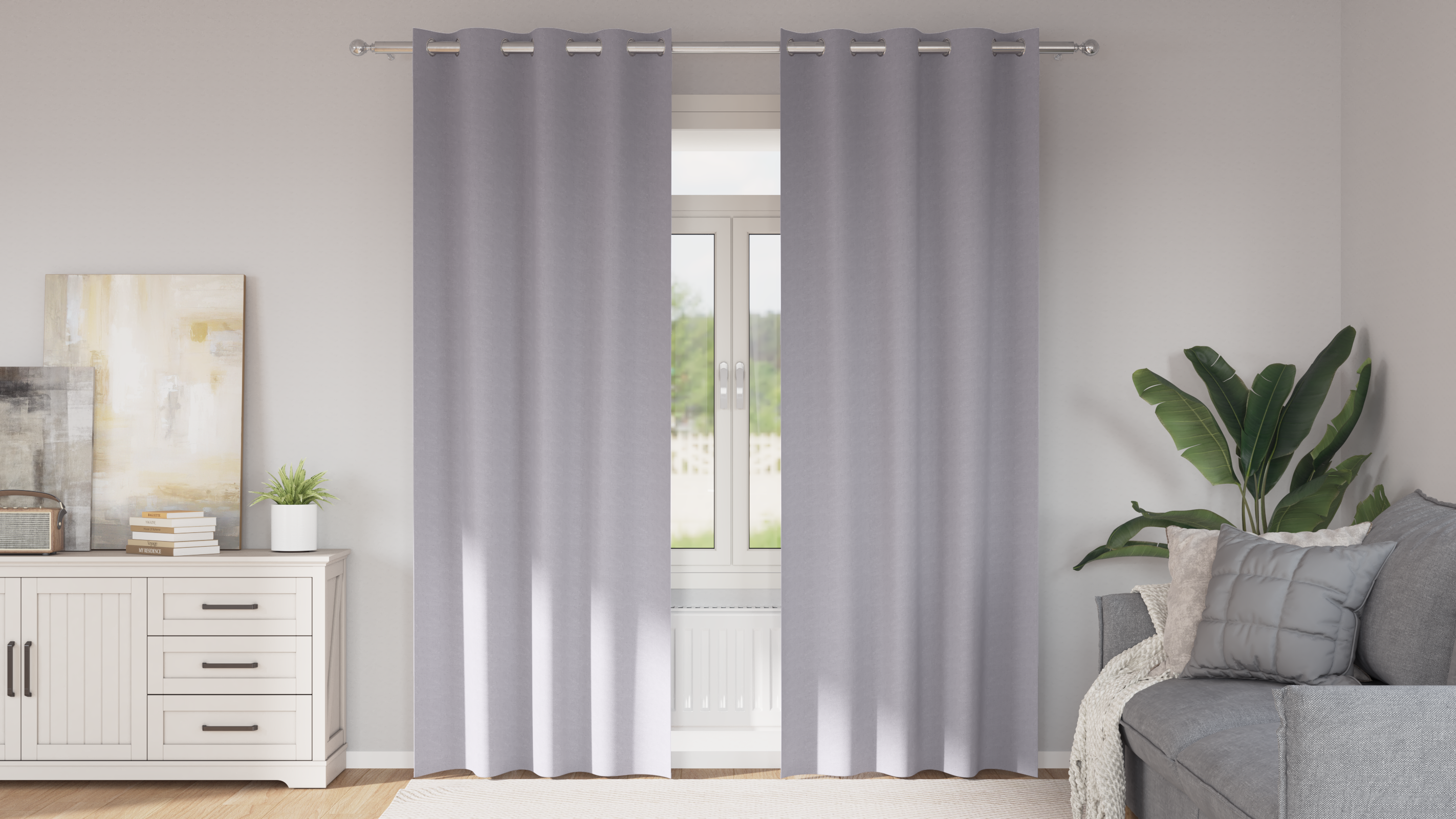vidaXL Perdele cu perdele 2 pcs Gri metalic 245 x 140 cm Poliester