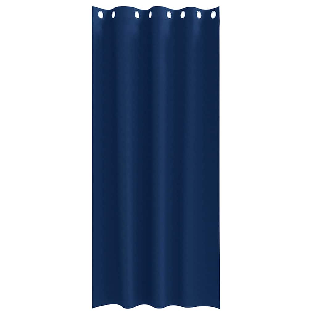 vidaXL Perdele Opaque cu Inel 2 pcs Albastru închis 225 x 140 cm
