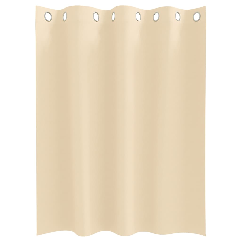 vidaXL Perdele cu perdele 2 pcs Crem 140 x 140 cm Poliester
