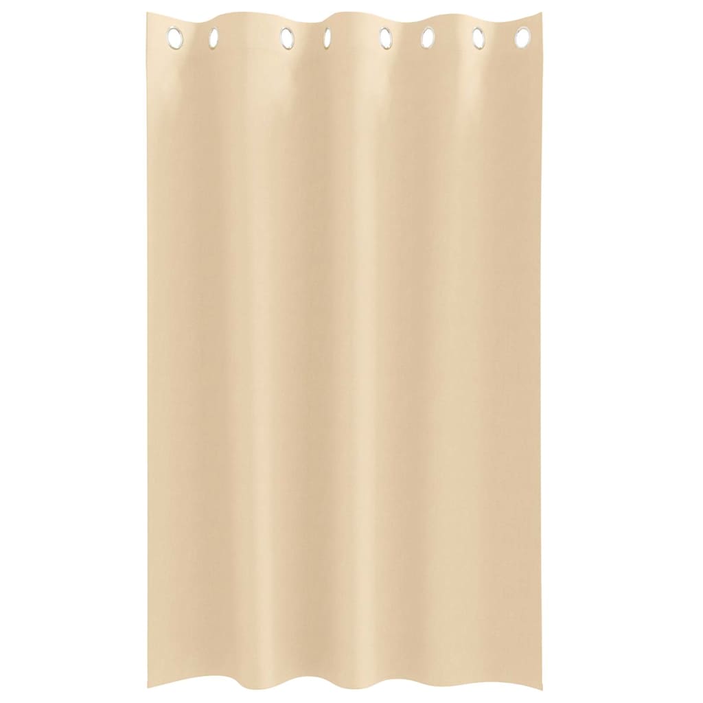 vidaXL Perdele cu perdele 2 pcs Crem 175 x 140 cm Poliester