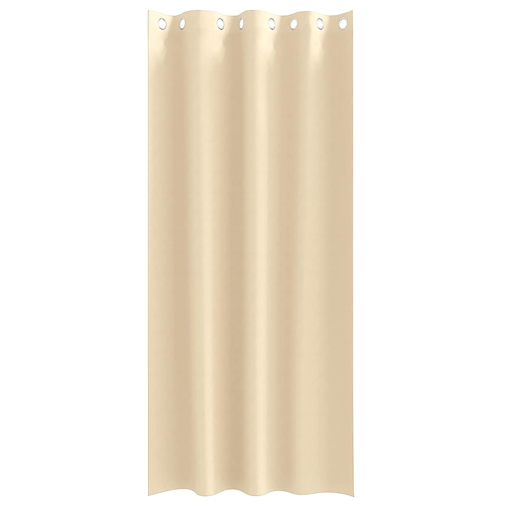 vidaXL Perdele cu perdele 2 pcs Crem 225 x 140 cm Poliester vidaXL Perdele cu perdele 2 pcs Crem 225 x 140 cm Poliester