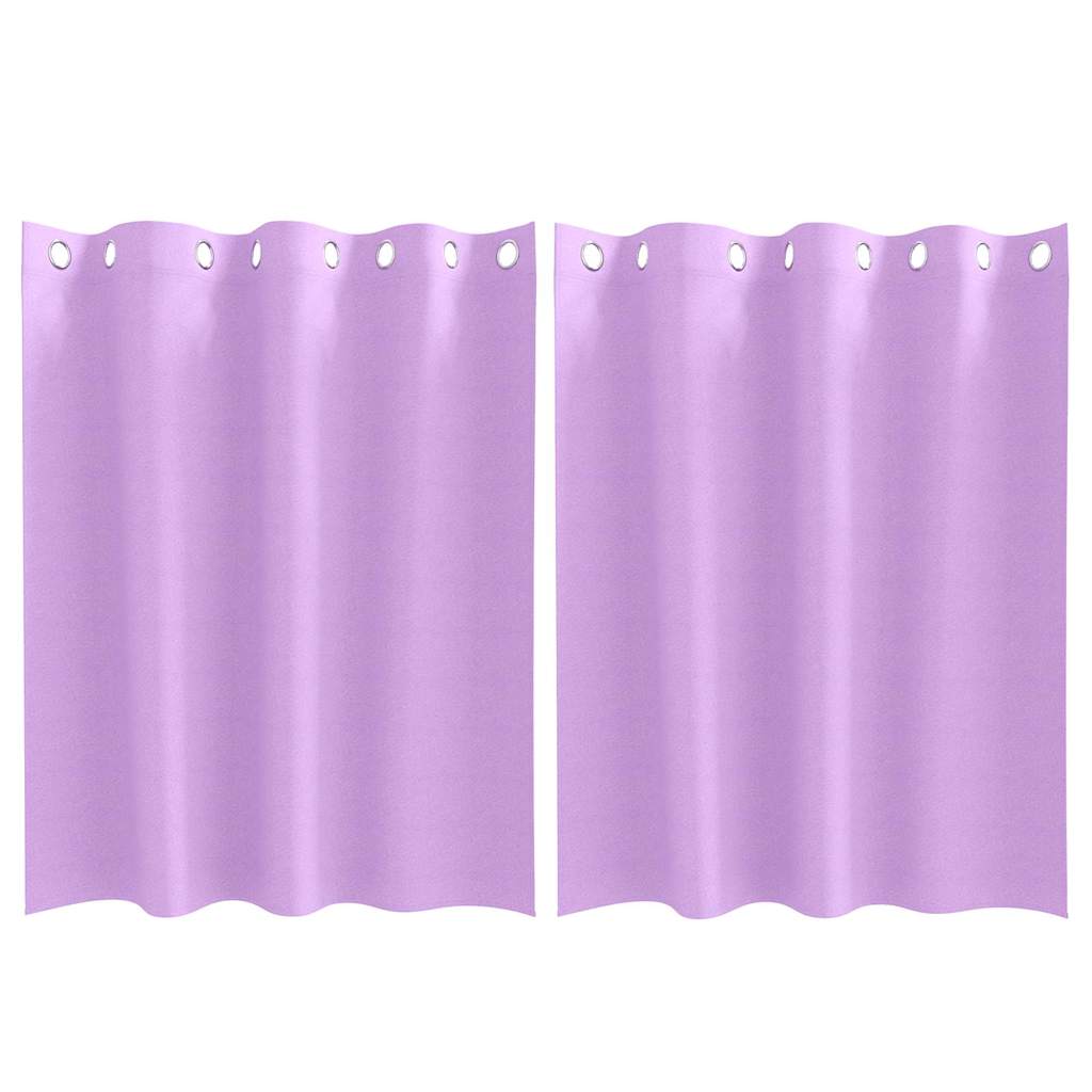 vidaXL Perdele cu perdele 2 pcs Violet 140 x 140 cm Poliester vidaXL Perdele cu perdele 2 pcs Violet 140 x 140 cm Poliester