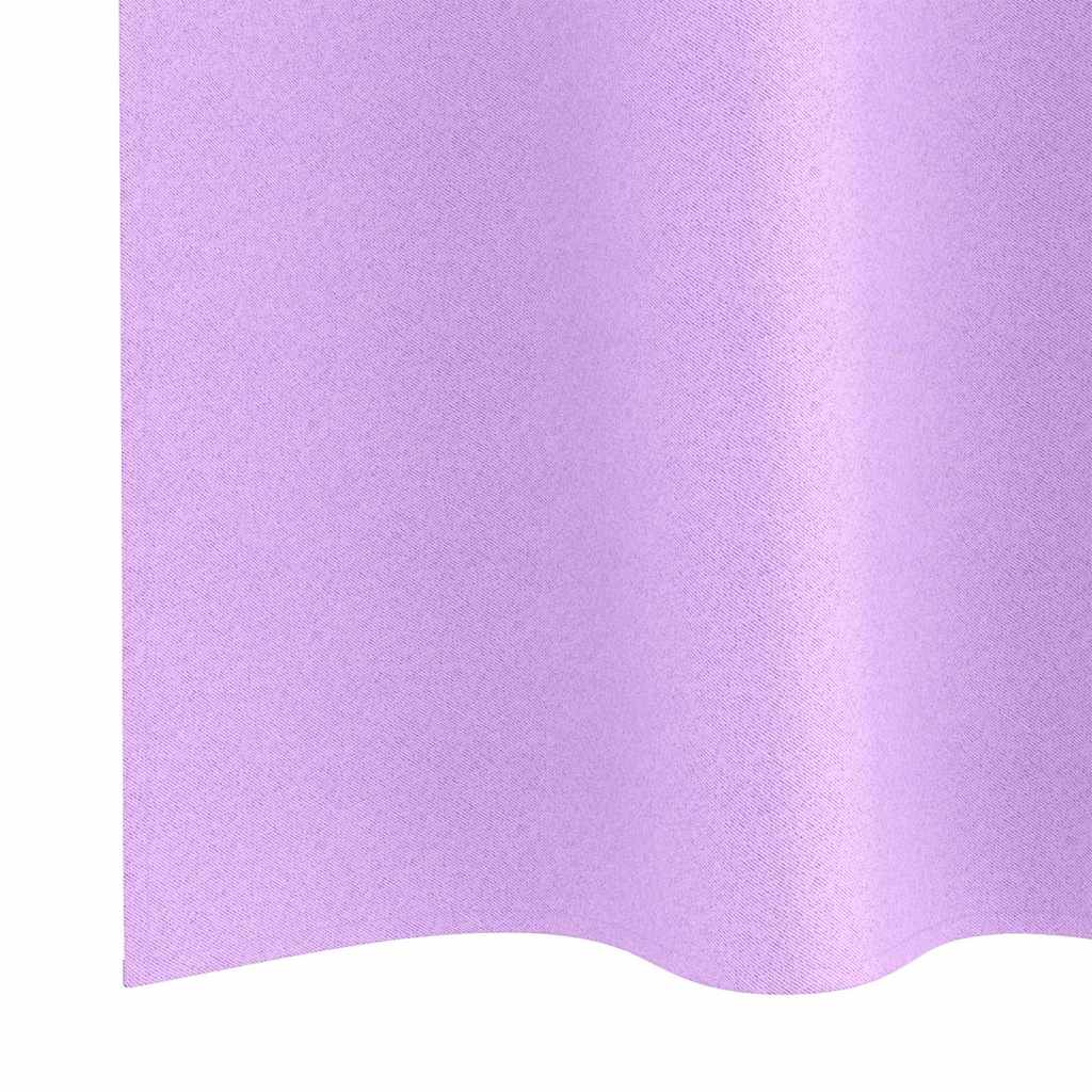 vidaXL Perdele cu perdele 2 pcs Violet 140 x 140 cm Poliester vidaXL Perdele cu perdele 2 pcs Violet 140 x 140 cm Poliester