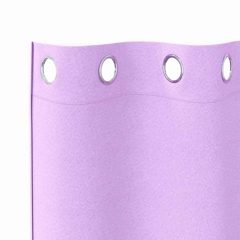 vidaXL Perdele cu perdele 2 pcs Violet 175 x 140 cm Poliester vidaXL Perdele cu perdele 2 pcs Violet 175 x 140 cm Poliester