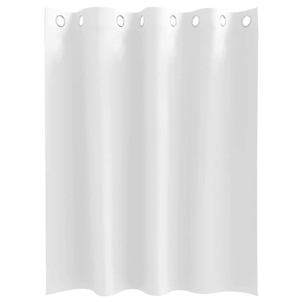 vidaXL Perdele Opaque cu Inel 2 pcs Alb pur 140 x 140 cm Poliester