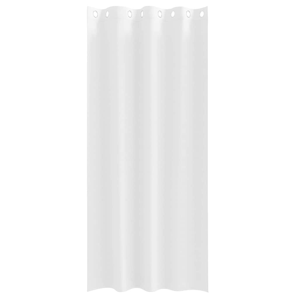 vidaXL Perdele Opaque cu Inel 2 pcs Alb pur 225 x 140 cm Poliester