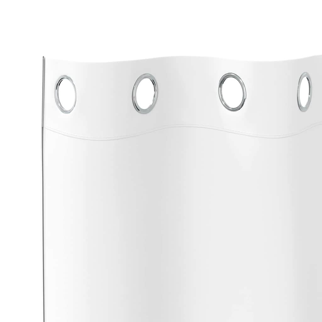 vidaXL Perdele Opaque cu Inel 2 pcs Alb pur 260 x 140 cm Poliester