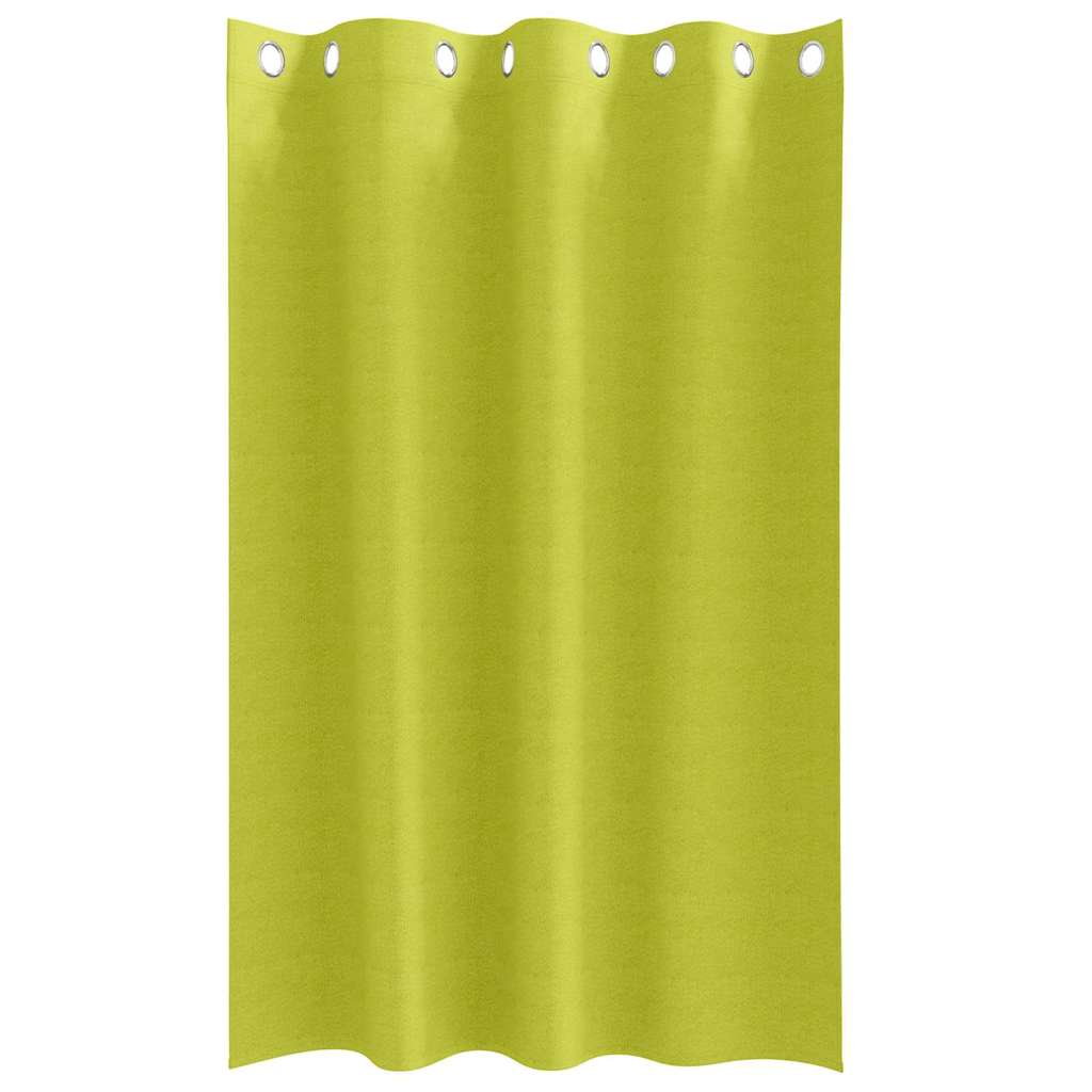 vidaXL Perdele cu perdele 2 pcs Verde măr 175 x 140 cm Poliester