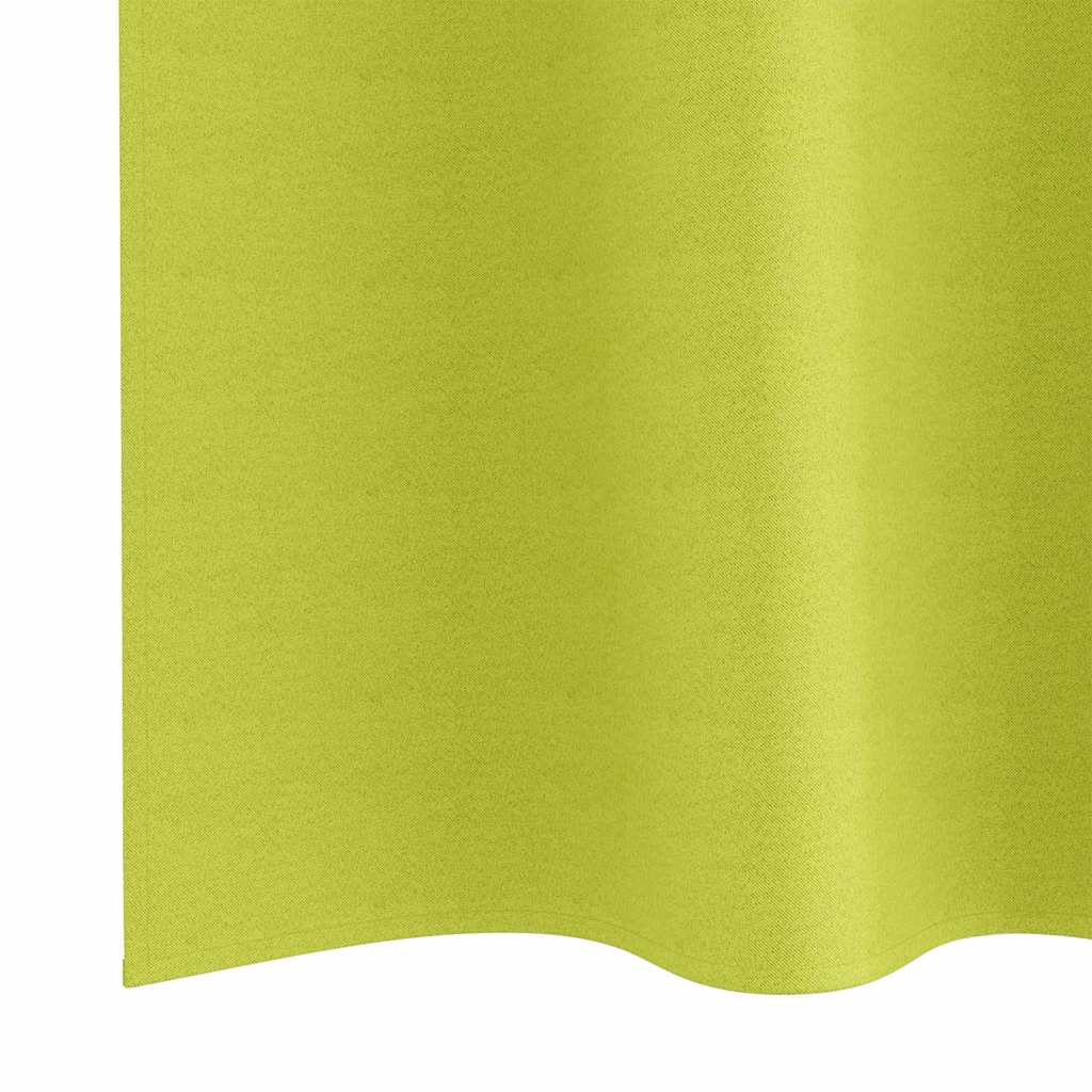vidaXL Perdele cu perdele 2 pcs Verde măr 260 x 140 cm Poliester vidaXL Perdele cu perdele 2 pcs Verde măr 260 x 140 cm Poliester