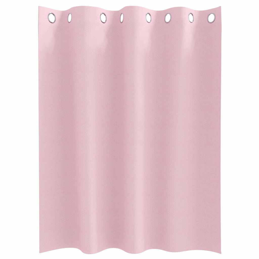 vidaXL Perdele cu perdele 2 pcs Roz bebeluș 140 x 140 cm Poliester vidaXL Perdele cu perdele 2 pcs Roz bebeluș 140 x 140 cm Poliester
