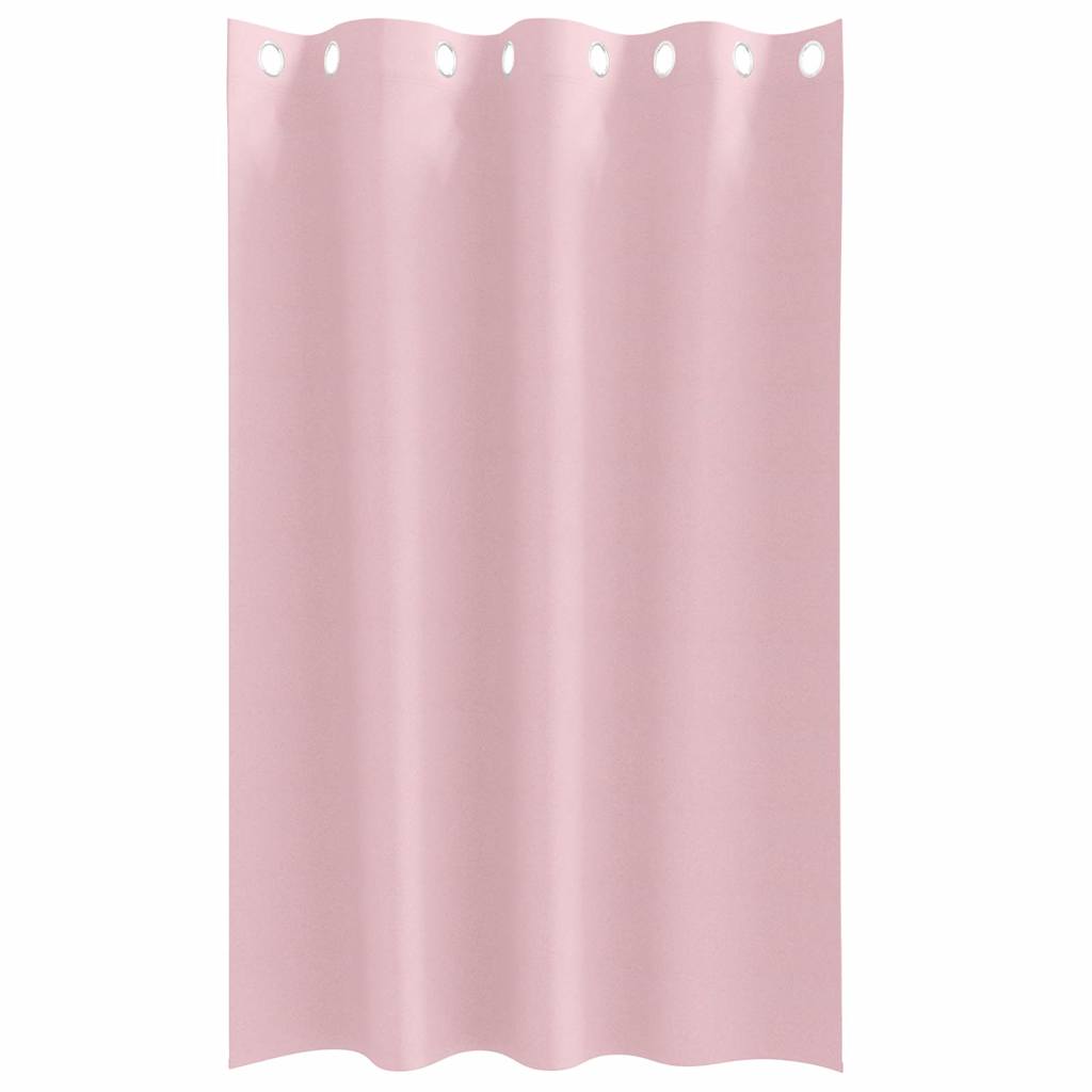 vidaXL Perdele cu perdele 2 pcs Roz bebeluș 175 x 140 cm Poliester
