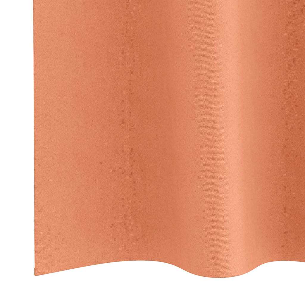 vidaXL Perdele cu perdele 2 pcs Terracota 245 x 140 cm Poliester