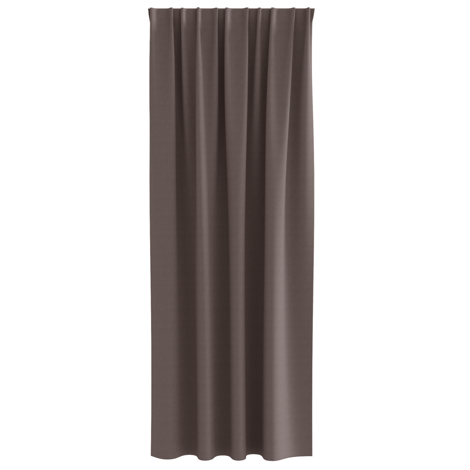 vidaXL Perdele opace 2 pcs Maro închis 245 x 140 cm Poliester