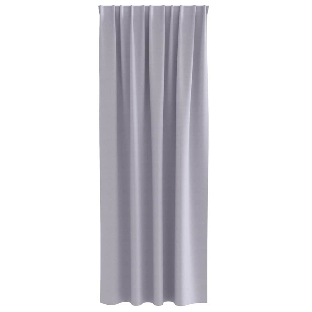 vidaXL Perdele cu perdele 2 pcs Gri metalic 225 x 140 cm Poliester vidaXL Perdele cu perdele 2 pcs Gri metalic 225 x 140 cm Poliester