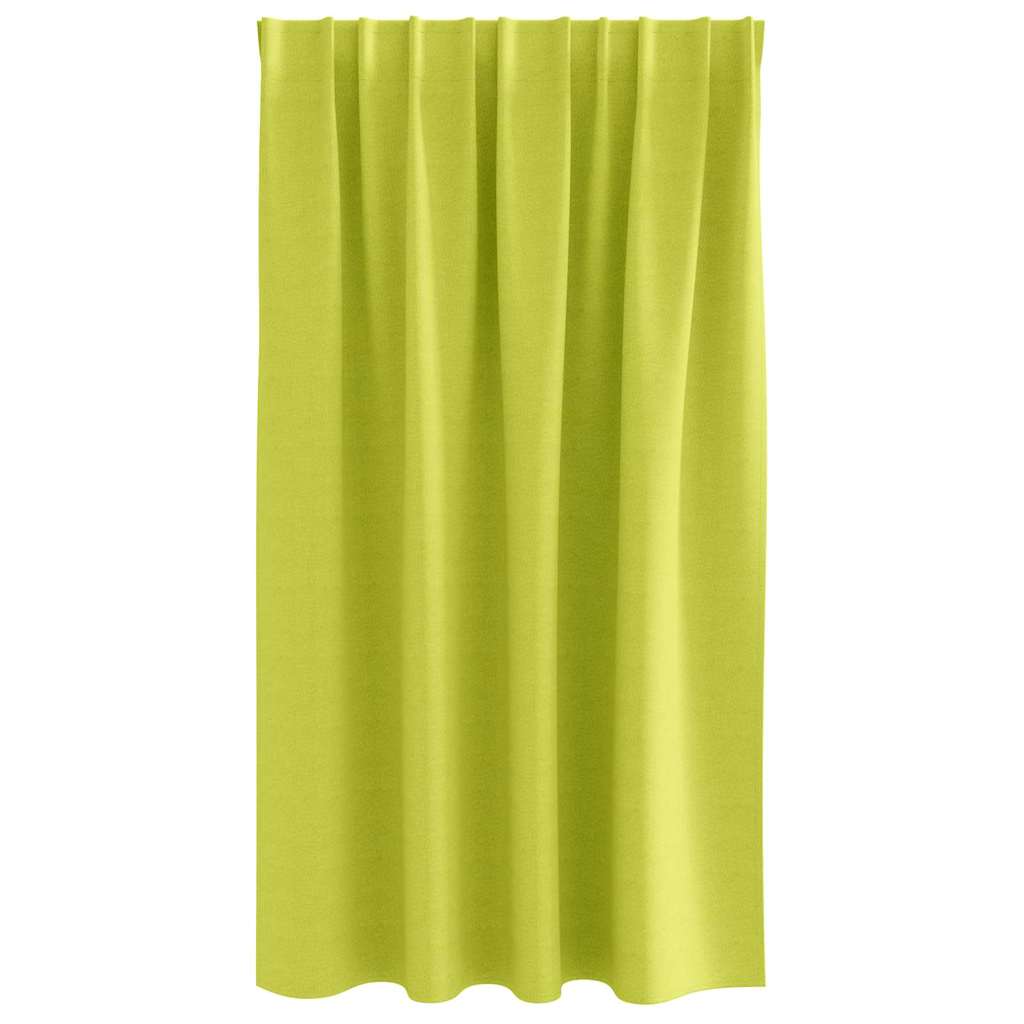 vidaXL Perdele cu perdele 2 pcs Verde măr 140 x 140 cm Poliester vidaXL Perdele cu perdele 2 pcs Verde măr 140 x 140 cm Poliester
