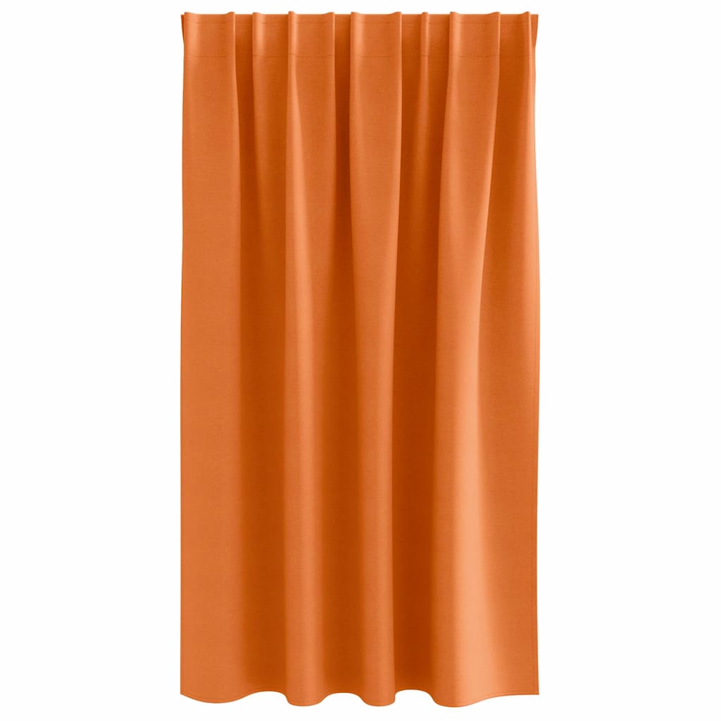 vidaXL Perdele 2 pcs Portocaliu intens 140 x 140 cm Poliester