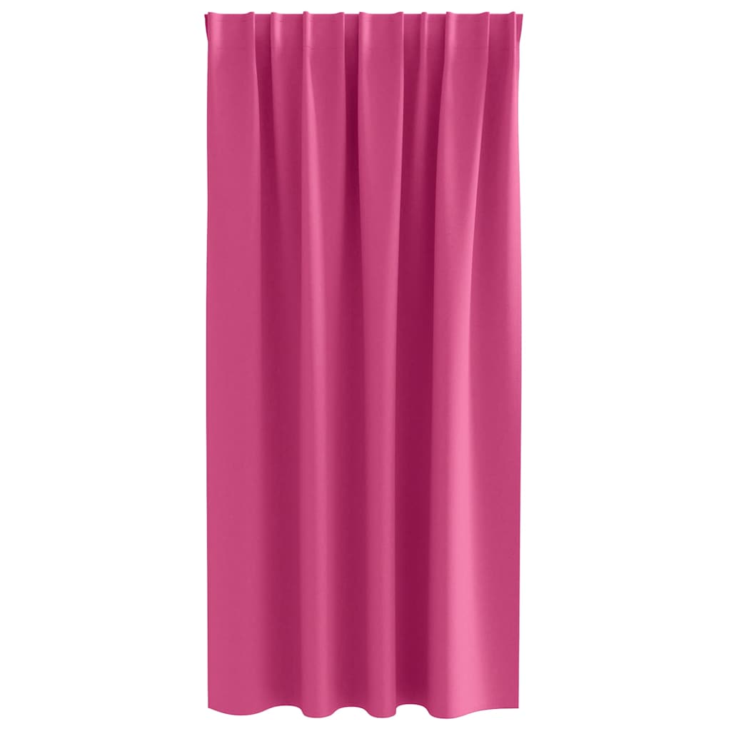 vidaXL Perdele Opaque cu Inel 2 pcs Roz Aprins 175 x 140 cm Poliester