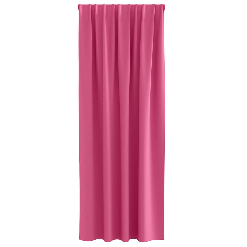 vidaXL Perdele cu perdele 2 pcs Roz intens 225 x 140 cm Poliester vidaXL Perdele cu perdele 2 pcs Roz intens 225 x 140 cm Poliester