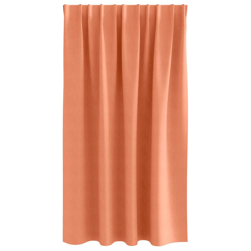 vidaXL Perdele cu perdele 2 pcs Terracota 140 x 140 cm Poliester