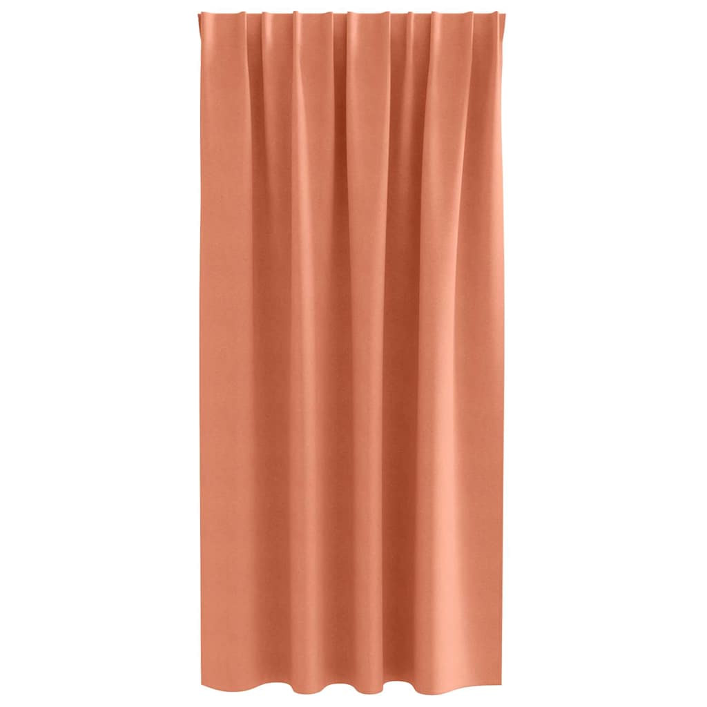 vidaXL Perdele Opaque cu Inel 2 pcs Terracota 175 x 140 cm Poliester