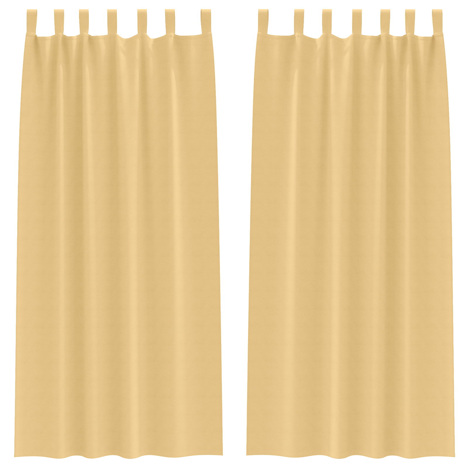 vidaXL Perdele opace cu perdele 2 pcs Bej 225 x 140 cm Poliester
