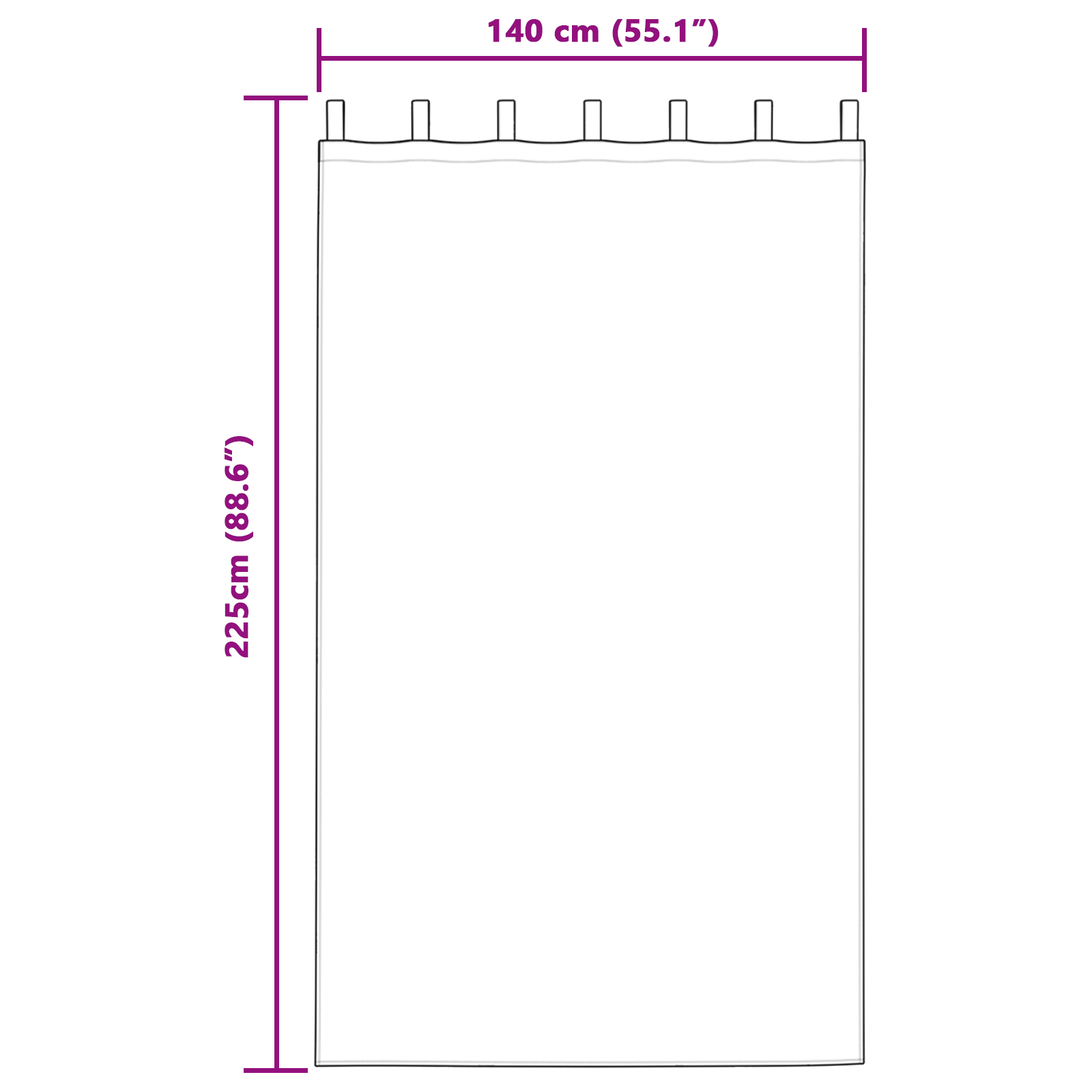 vidaXL Perdele opace cu perdele 2 pcs Bej 225 x 140 cm Poliester