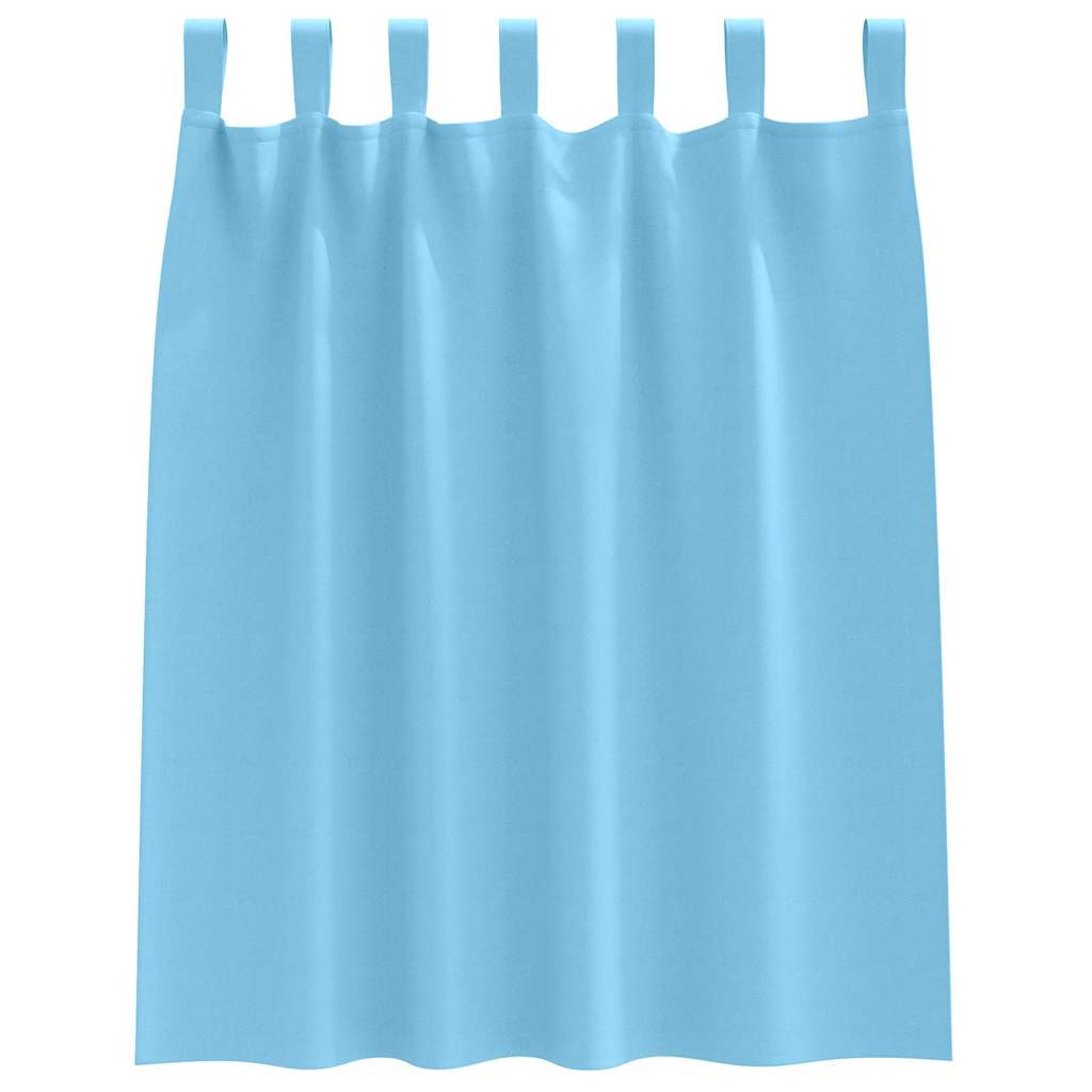 vidaXL Perdele Opaque cu Inel 2 pcs Albastru deschis 140 x 140 cm