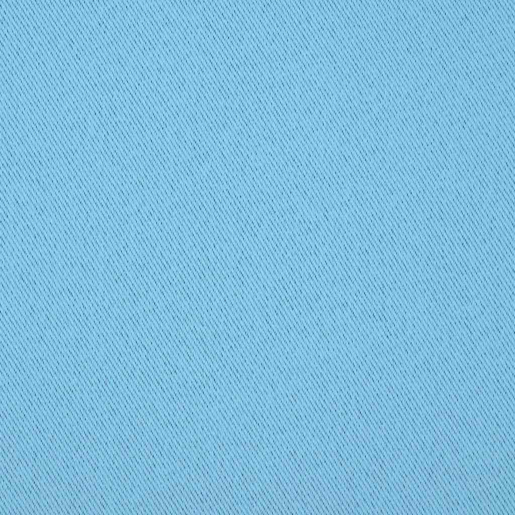 vidaXL Perdele Opaque cu Inel 2 pcs Albastru deschis 140 x 140 cm