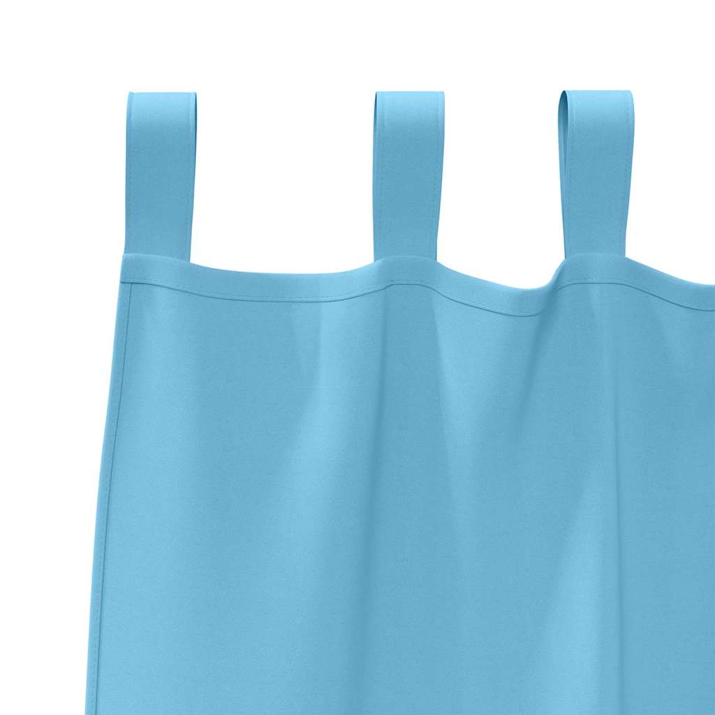 vidaXL Perdele 2 pcs Albastru deschis 245 x 140 cm Poliester