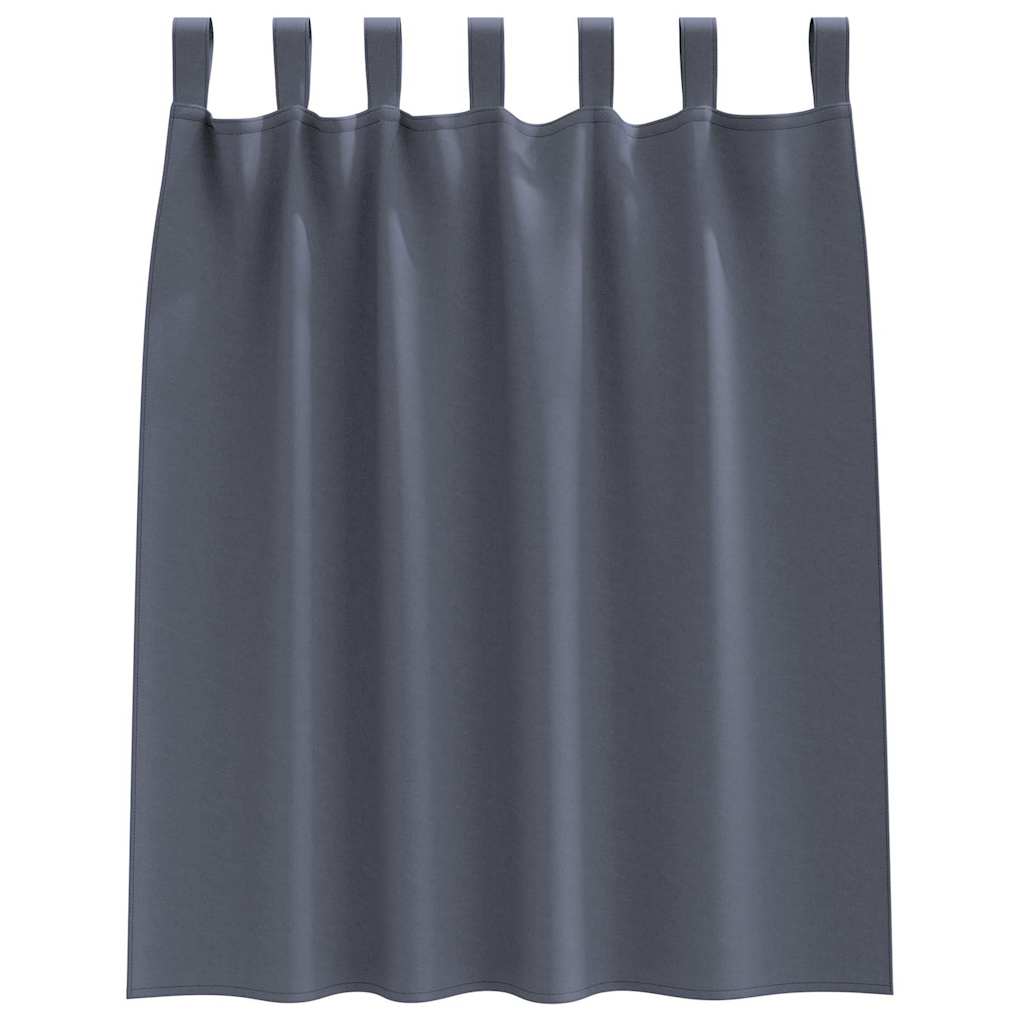 vidaXL Perdele Opaque cu Inel 2 pcs Antracit 140 x 140 cm Poliester