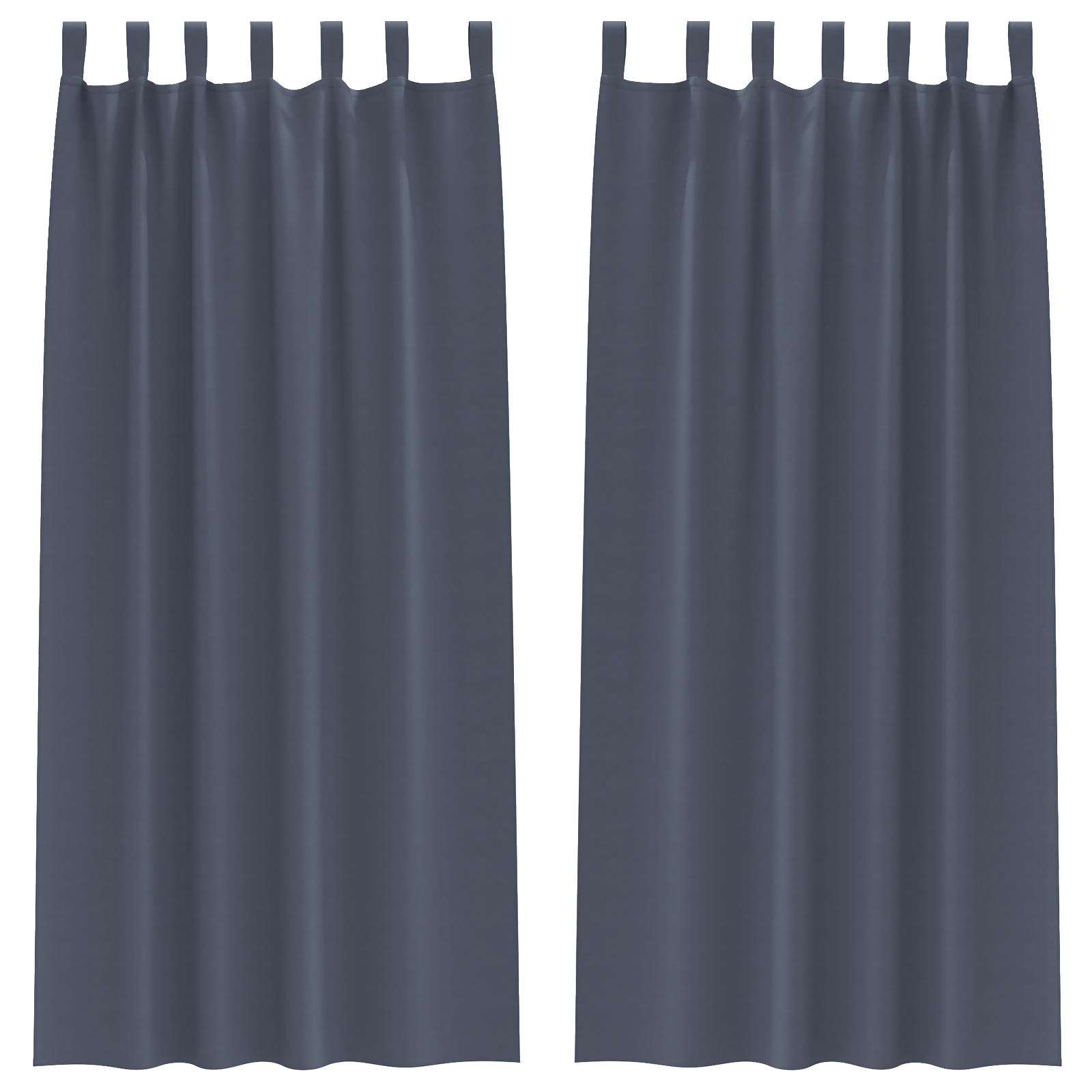 vidaXL Perdele opace cu perdele 2 pcs Antracit 225 x 140 cm Poliester