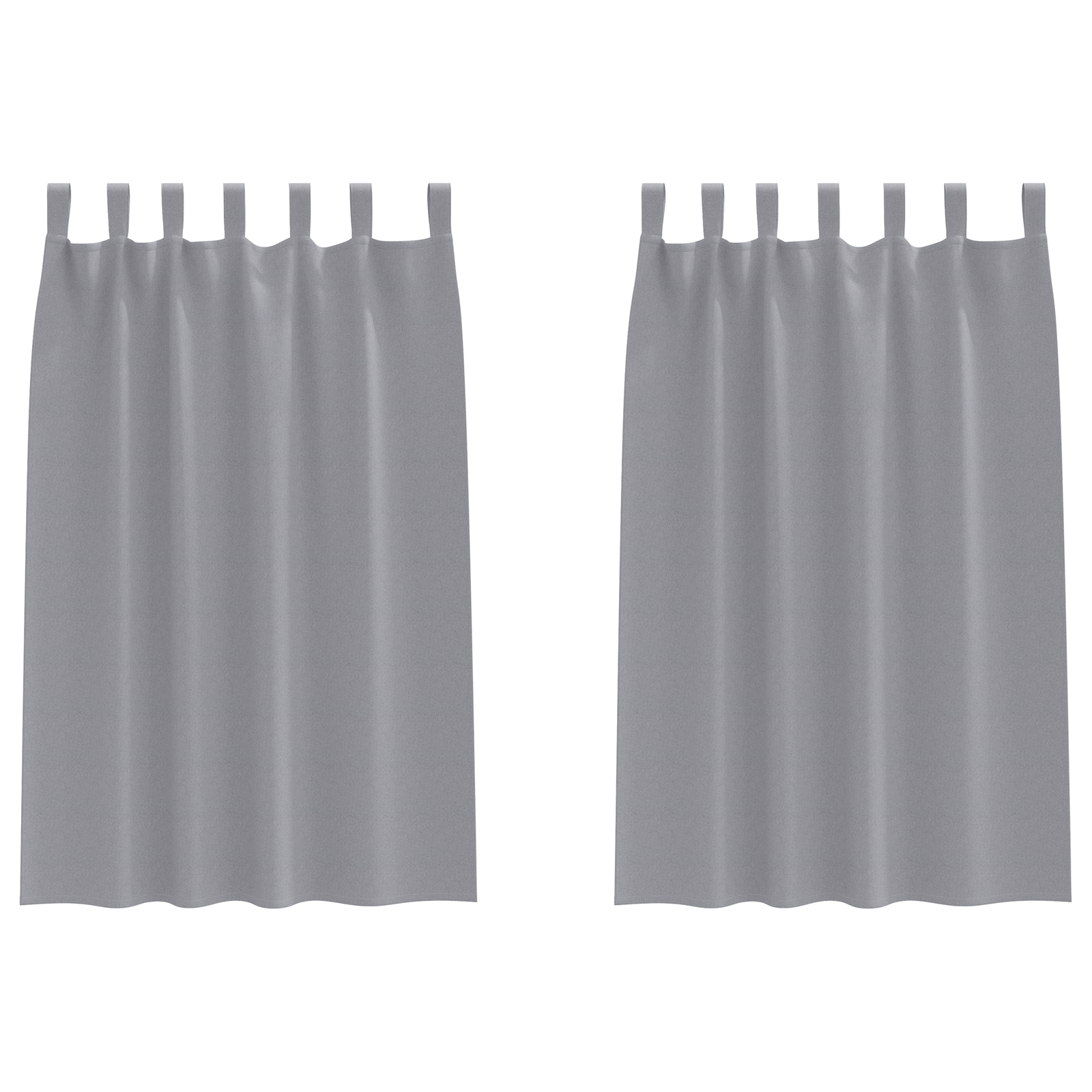 vidaXL Perdele opace 2 pcs Gri deschis 175 x 140 cm Poliester