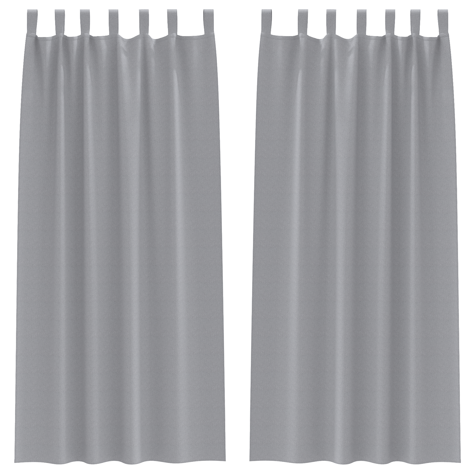 vidaXL Perdele opace 2 pcs Gri deschis 260 x 140 cm Poliester