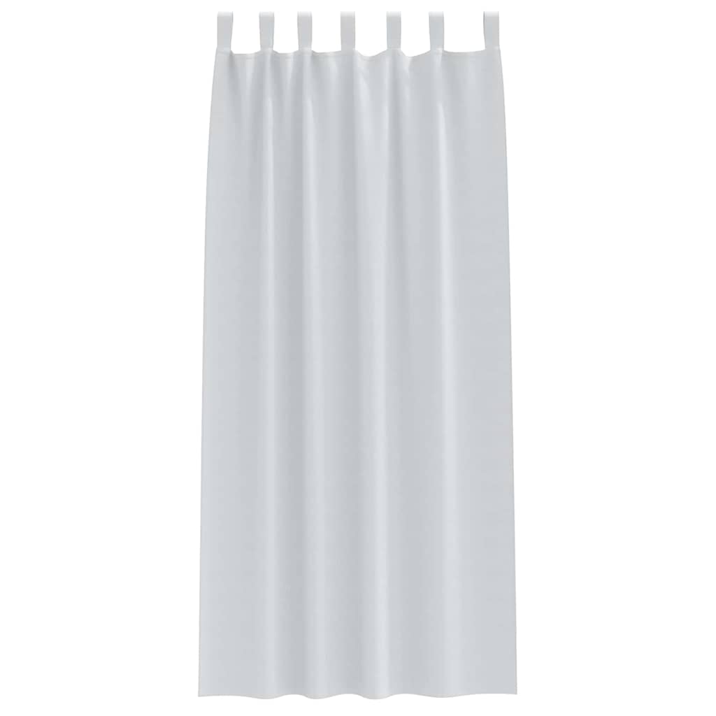 vidaXL Perdele cu perdele 2 pcs Gri deschis 260 x 140 cm Poliester