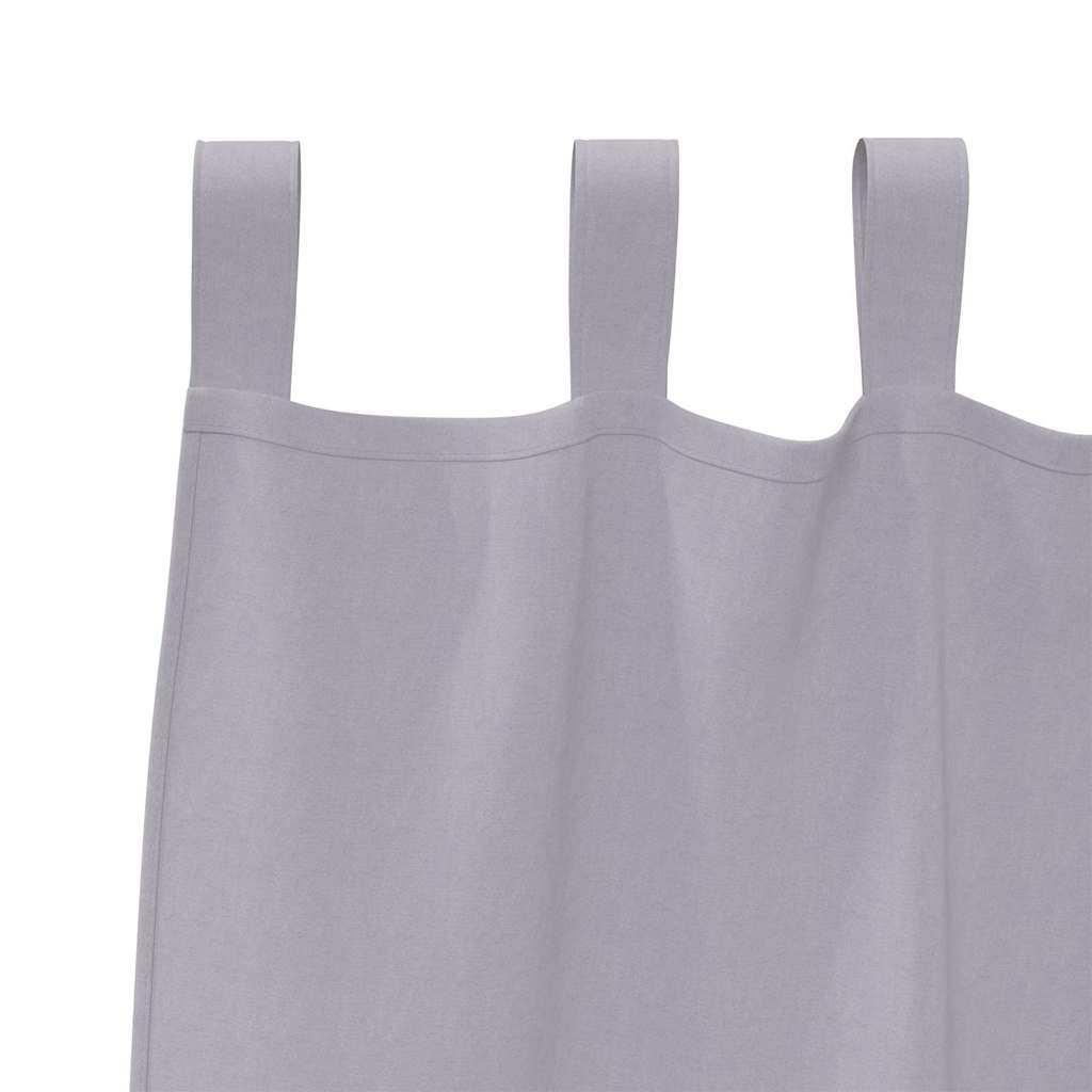 vidaXL Perdele cu perdele 2 pcs Gri metalic 260 x 140 cm Poliester