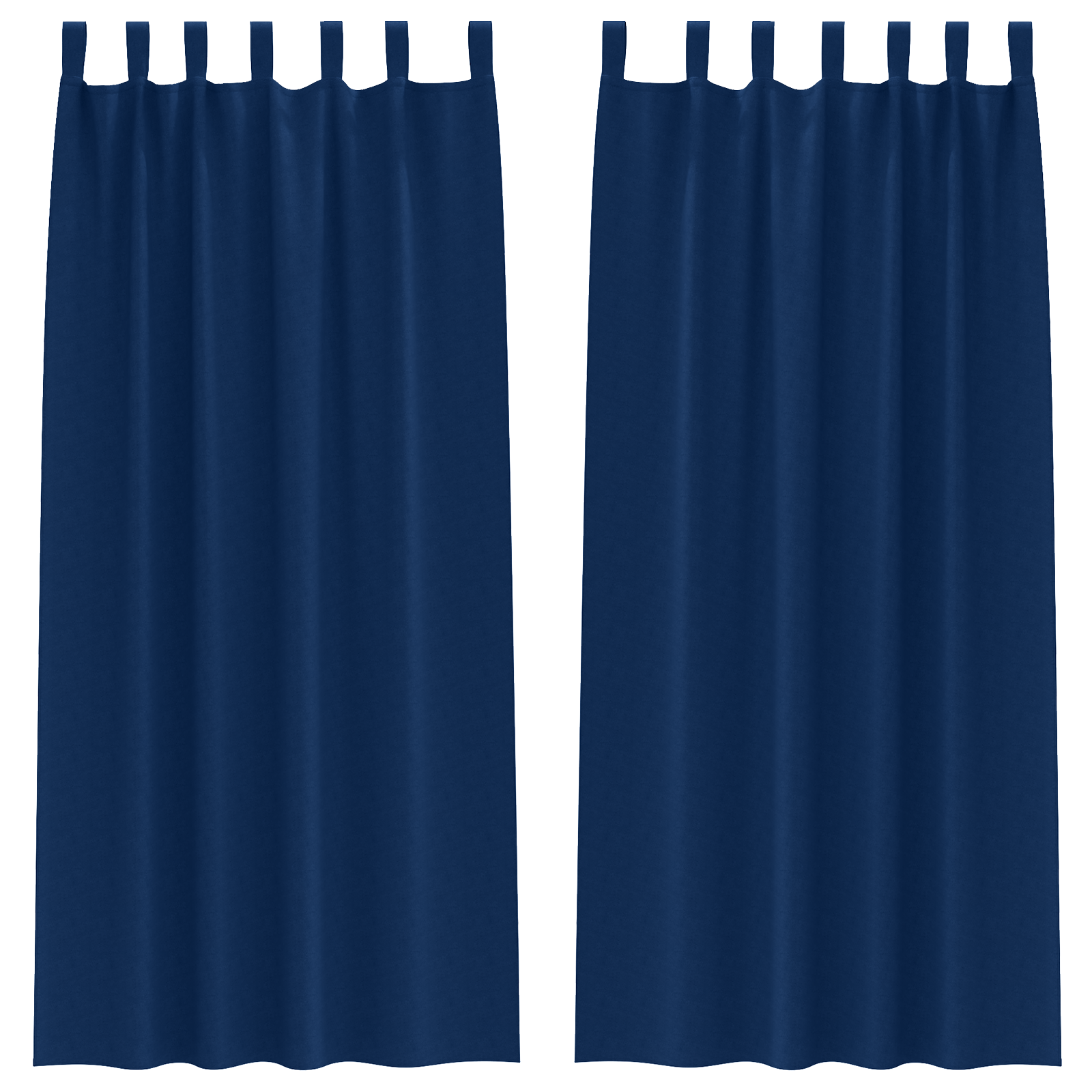 vidaXL Perdele opace 2 pcs Albastru închis 225 x 140 cm Poliester