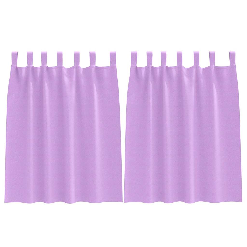 vidaXL Perdele Opaque cu Inel 2 pcs Violet 140 x 140 cm Poliester