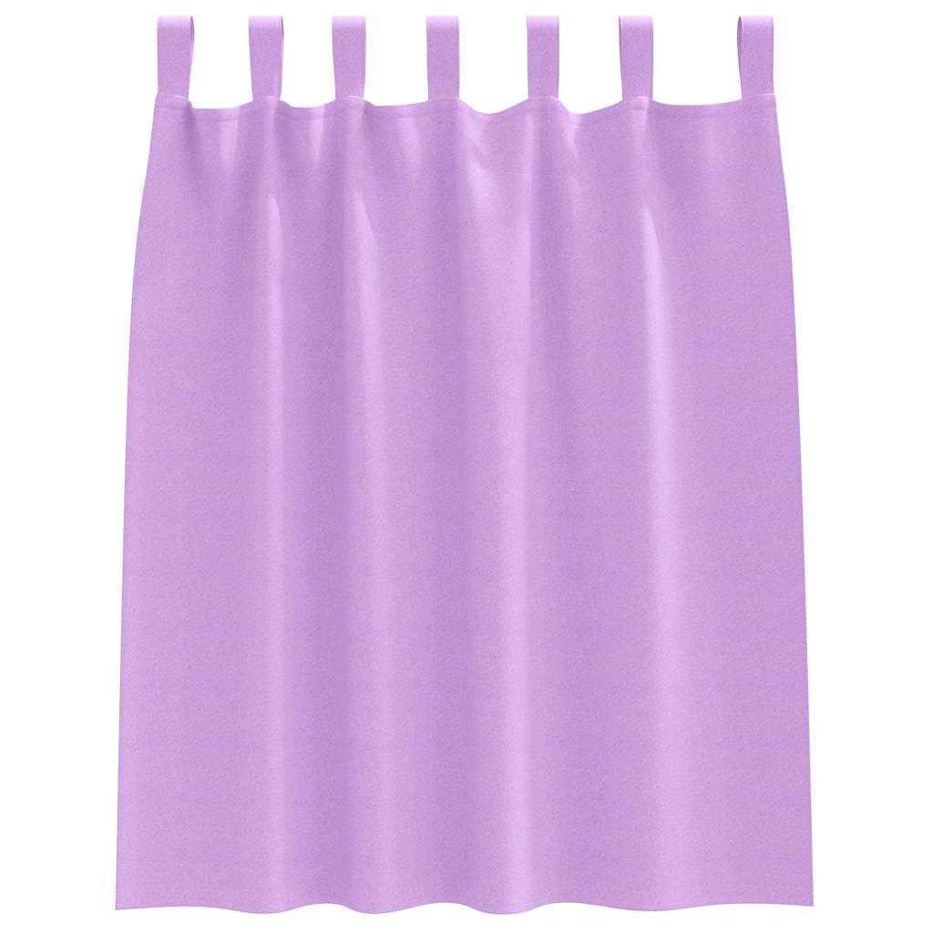 vidaXL Perdele Opaque cu Inel 2 pcs Violet 140 x 140 cm Poliester
