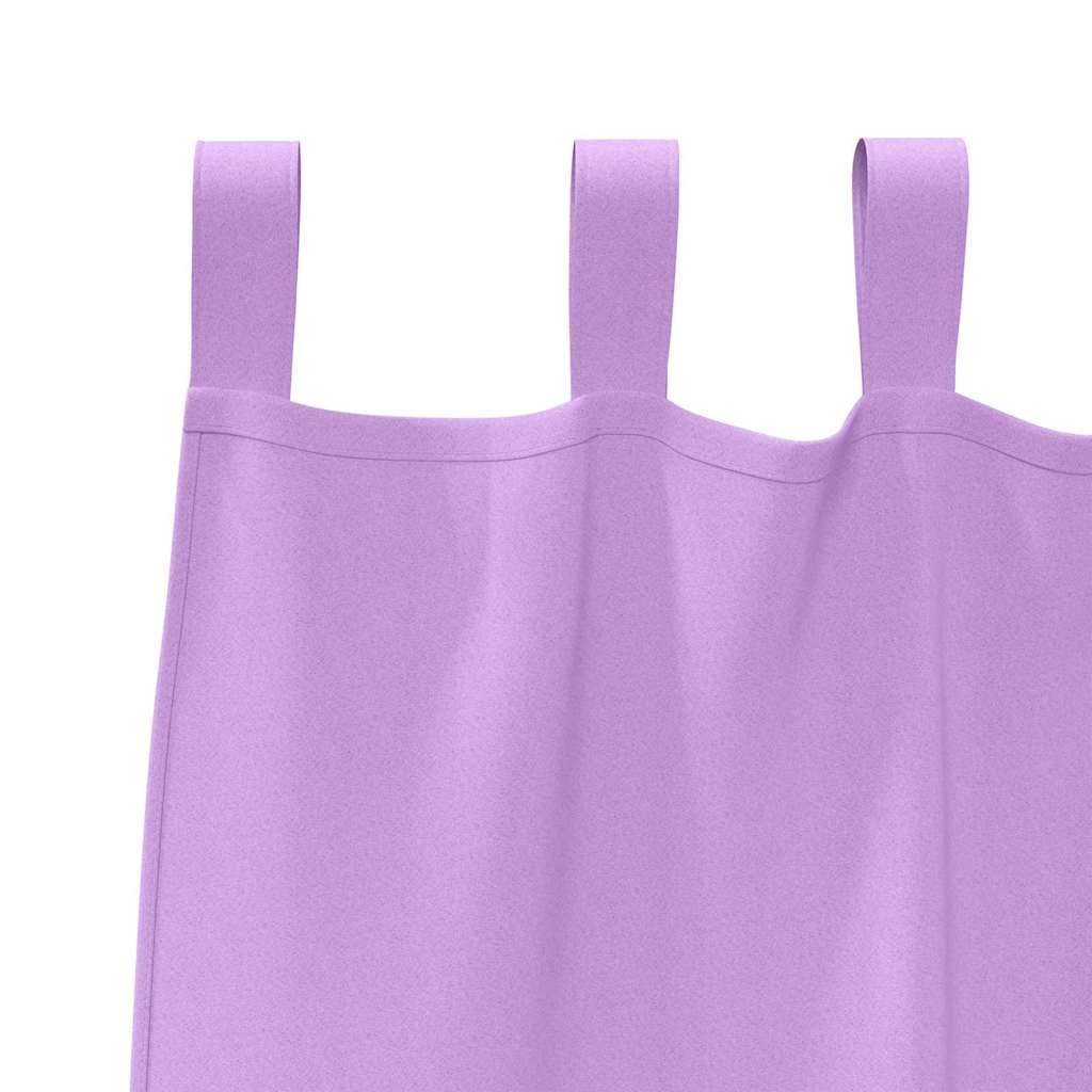 vidaXL Perdele Opaque cu Inel 2 pcs Violet 140 x 140 cm Poliester