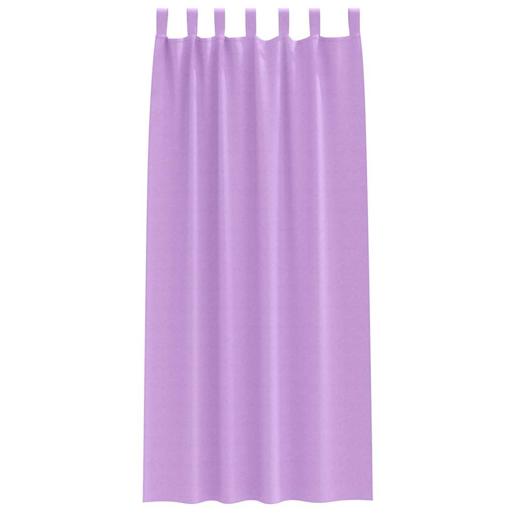 vidaXL Perdele cu perdele 2 pcs Violet 245 x 140 cm Poliester vidaXL Perdele cu perdele 2 pcs Violet 245 x 140 cm Poliester