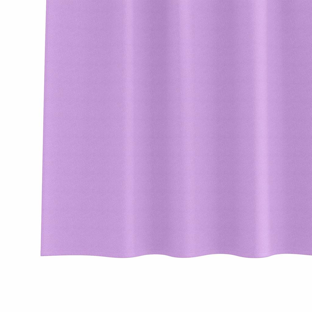 vidaXL Perdele cu perdele 2 pcs Violet 245 x 140 cm Poliester vidaXL Perdele cu perdele 2 pcs Violet 245 x 140 cm Poliester