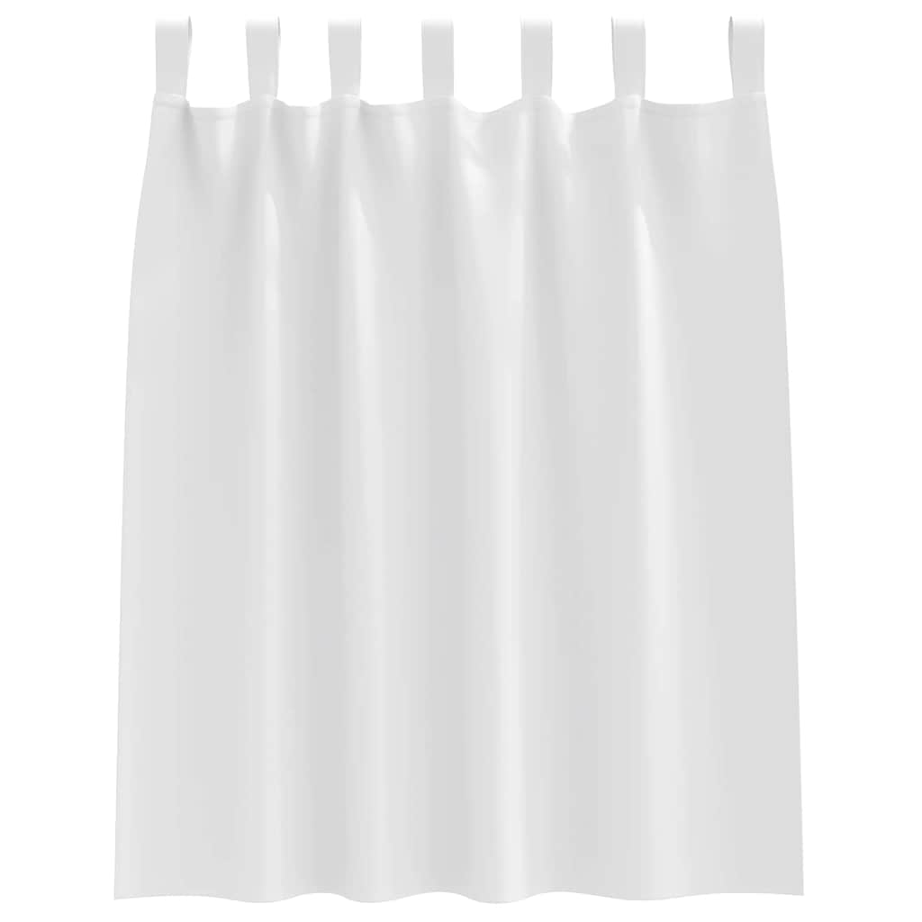 vidaXL Perdele Opaque cu Inel 2 pcs Alb pur 140 x 140 cm Poliester