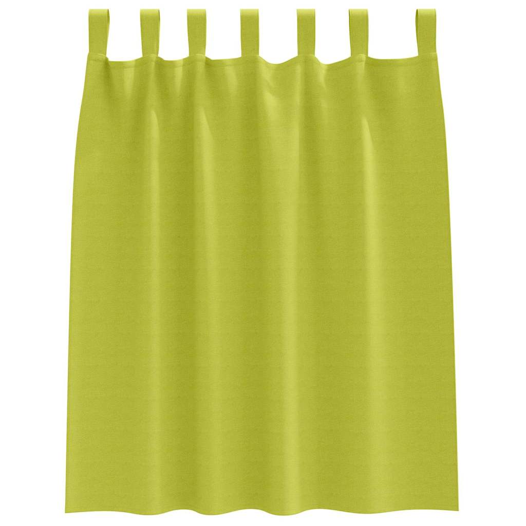 vidaXL Perdele Opaque cu Inel 2 pcs Verde 140 x 140 cm Poliester