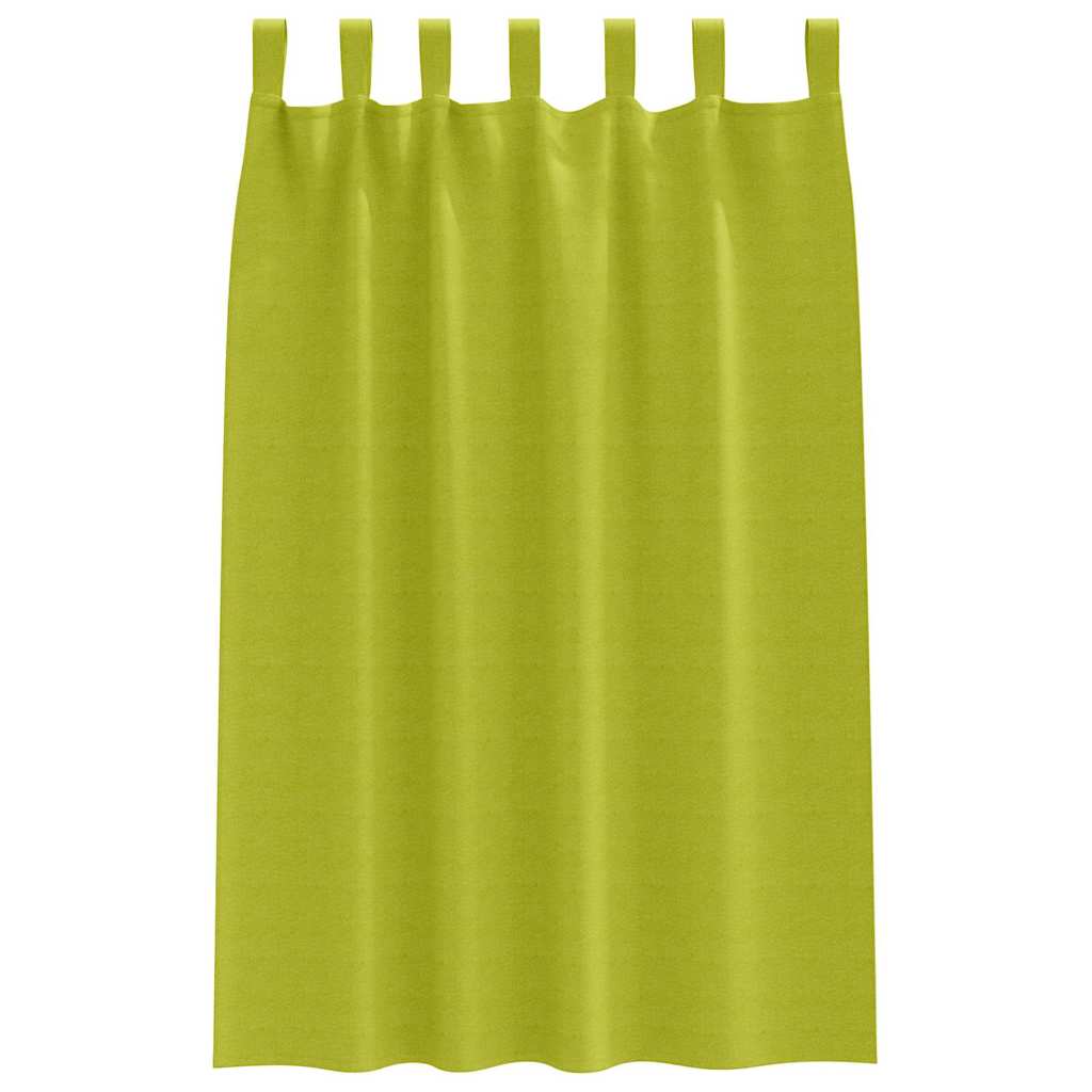 vidaXL Perdele Opaque cu Inel 2 pcs Verde 175 x 140 cm Poliester