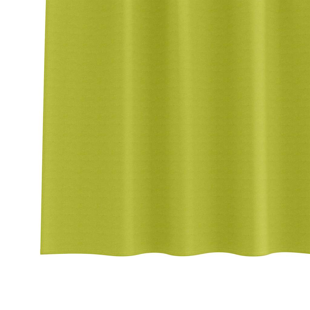 vidaXL Perdele Opaque cu Inel 2 pcs Verde 245 x 140 cm Poliester