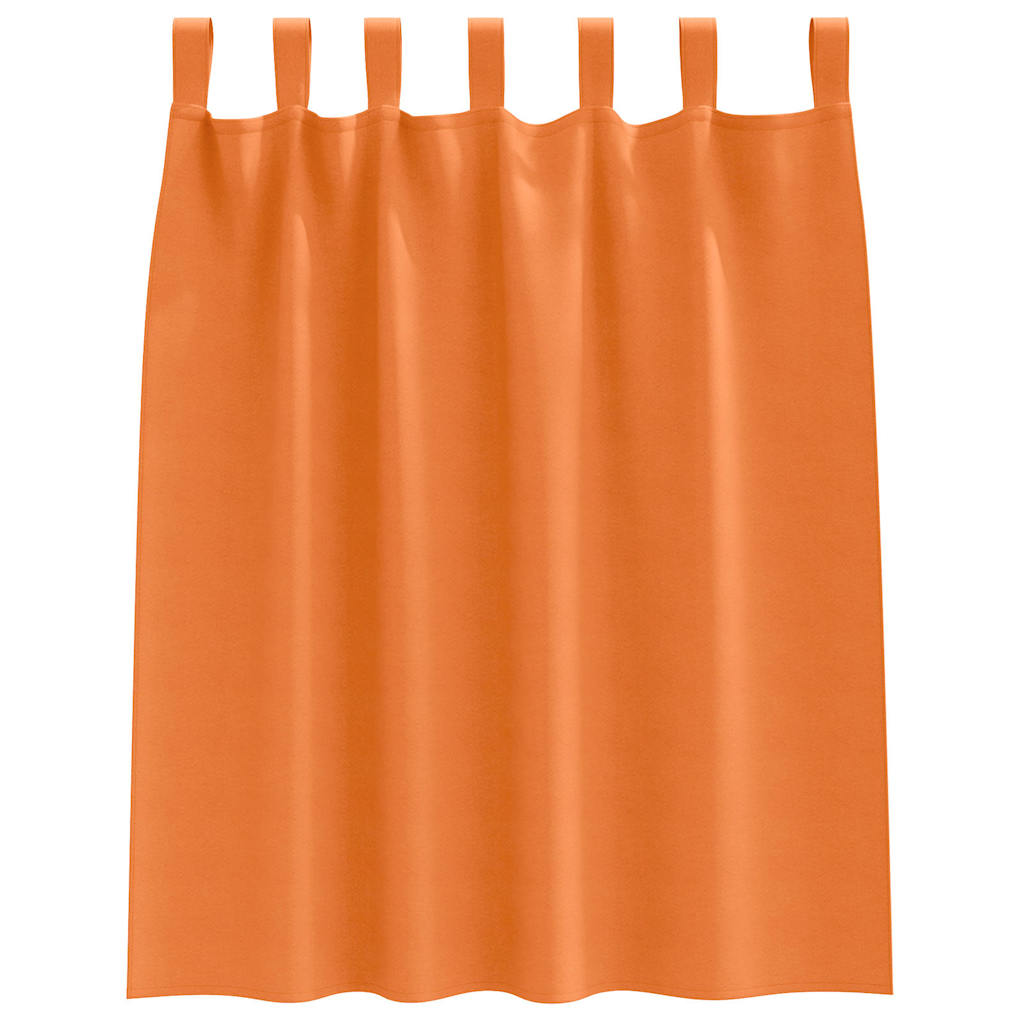 vidaXL Perdele Opaque cu Inel 2 pcs Portocalie Aprinsă 140 x 140 cm