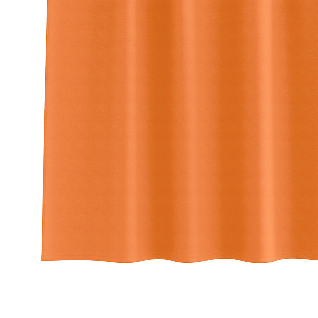 vidaXL Perdele 2 pcs Portocaliu intens 245 x 140 cm Poliester